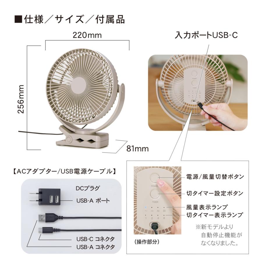 TOPLAND（トップランド） 【最新モデル】卓上扇風機 クリップ 扇風機