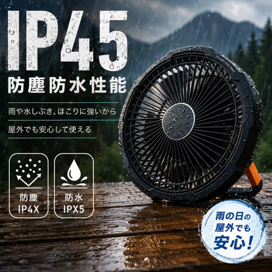 TOPLAND（トップランド） 扇風機 コードレス 充電式 アウトドアファン