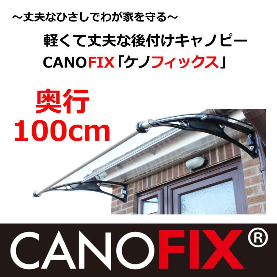 ベランダ 屋根 後付け 庇 2階 ひさし ケノフィックス 奥行100cm ベランダ 屋根 後付け 庇 2階 ひさし ケノフィックス 奥行100cm
