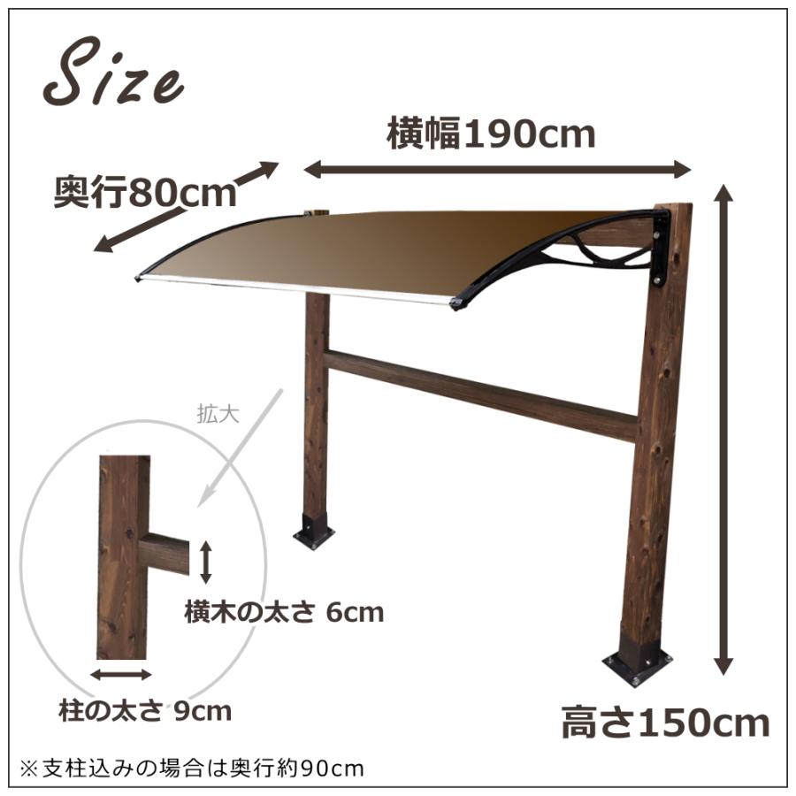 ミニサイクルポート Ruf Ruf（ルフルフ） サイクルポート （自転車置き場　屋根　雨よけ　自転車 ひさしっくす） | ブランド登録なし | 07