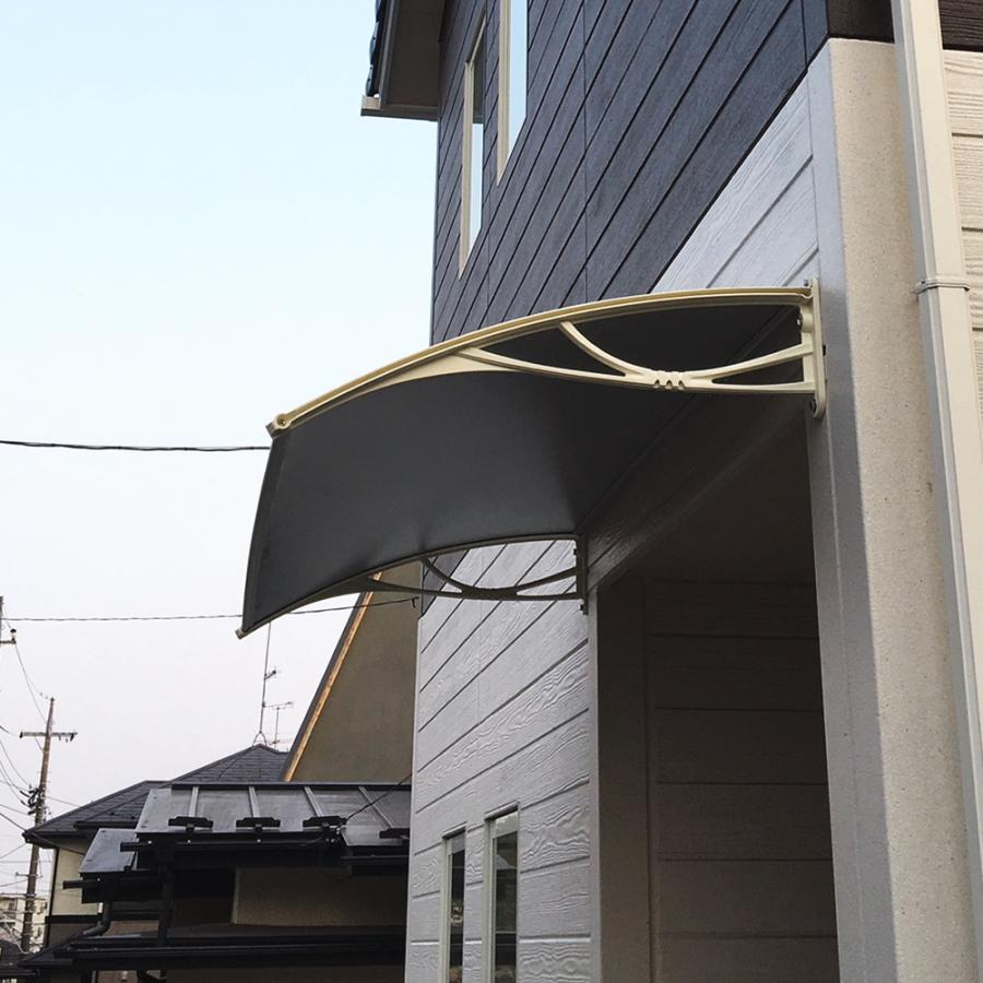 庇 後付け DIY おしゃれ Xモデル187 シルバー×ホワイト 横幅 庇 後付け DIY おしゃれ Xモデル187 シルバー×ホワイト 横幅