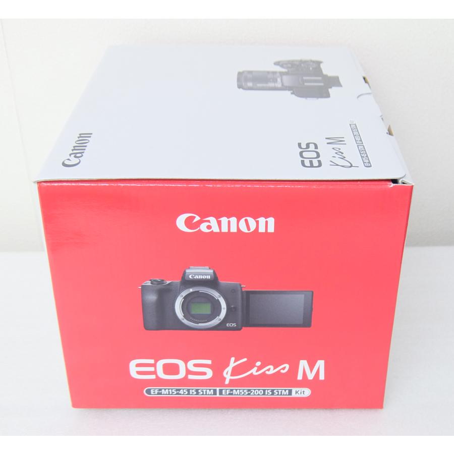 新品 キヤノン Canon EOS Kiss M ダブルズームキット ブラック