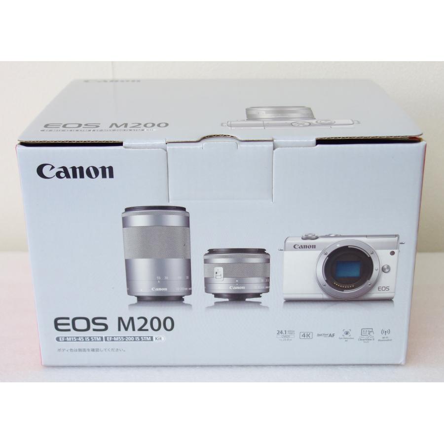 キヤノン Canon EOS M200 ダブルズームキット ブラック ミラーレス一眼 