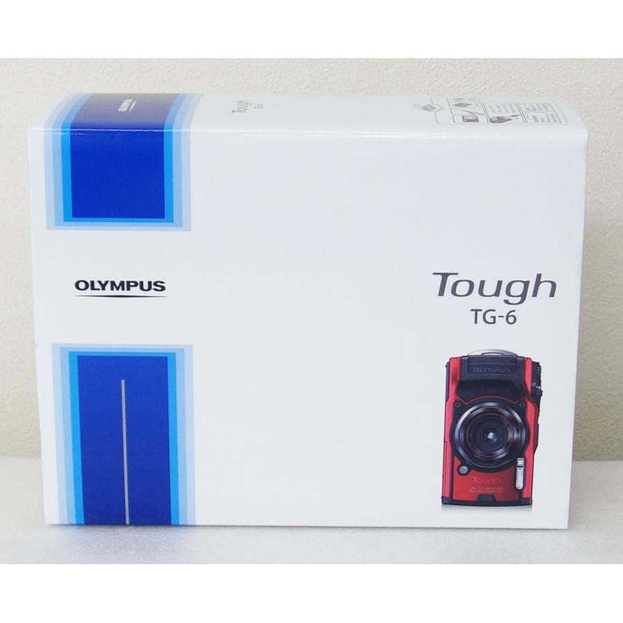 Olympus Tough TG-6 レッド コンパクトデジタルカメラ Olympus Tough TG-6 Compact Digital Camera (Black & Red)