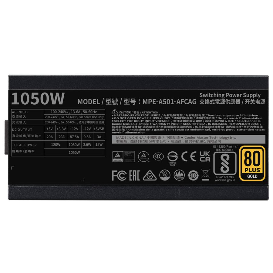 Cooler Master Cooler Master MWE Gold V2 FM 1050W ATX3.0 MPE-A501