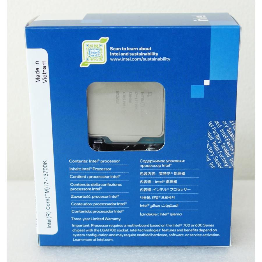 インテル Intel 第13世代 Core i7 13700K BOX LGA1700