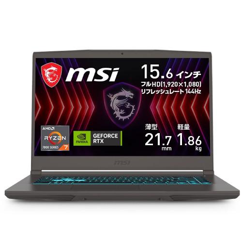 MSI ゲーミングノートパソコン Thin-A15-B7VE-4159JP コスモス MSI ゲーミングノートパソコン Thin-A15-B7VE-4159JP コスモス