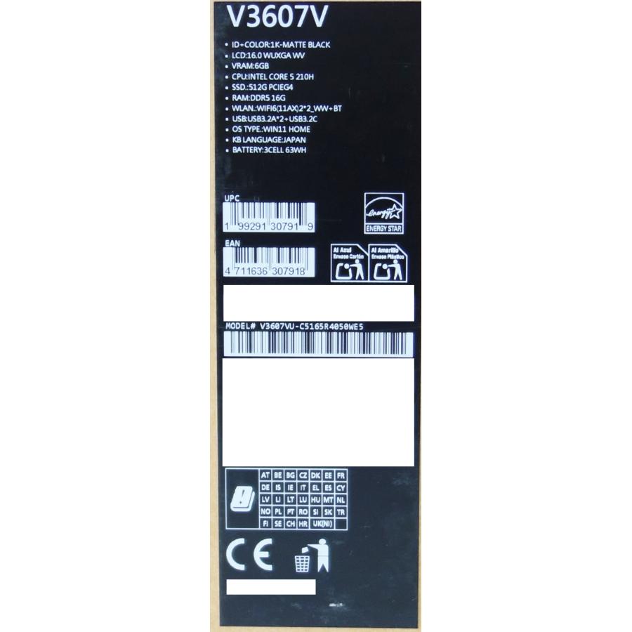 ASUS（エイスース） ゲーミングノートパソコン ASUS Gaming V16