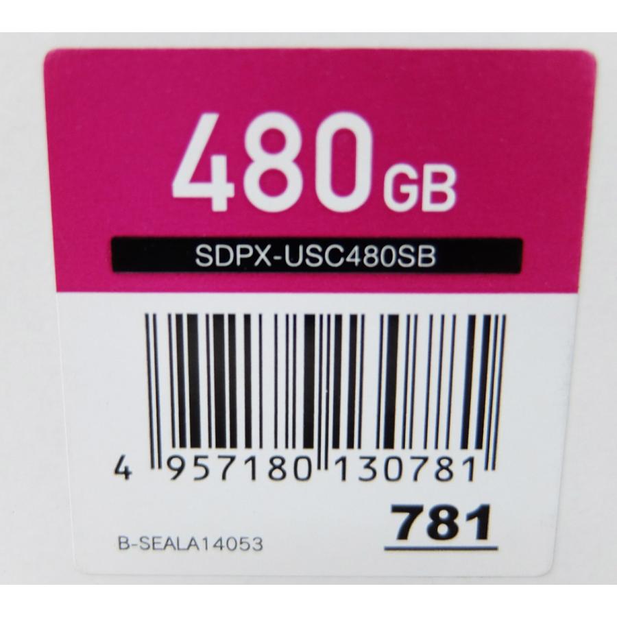 I-O DATA アイ・オー・データ I・O ポータブルSSD SDPX-USC480SB  