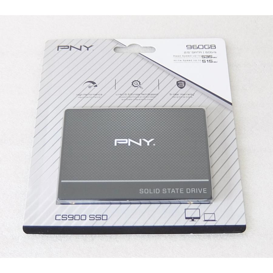 PNY PNY CS900 SSD7CS900-960-RB 2.5インチ 960GB SATA接続 6Gb/s 内蔵