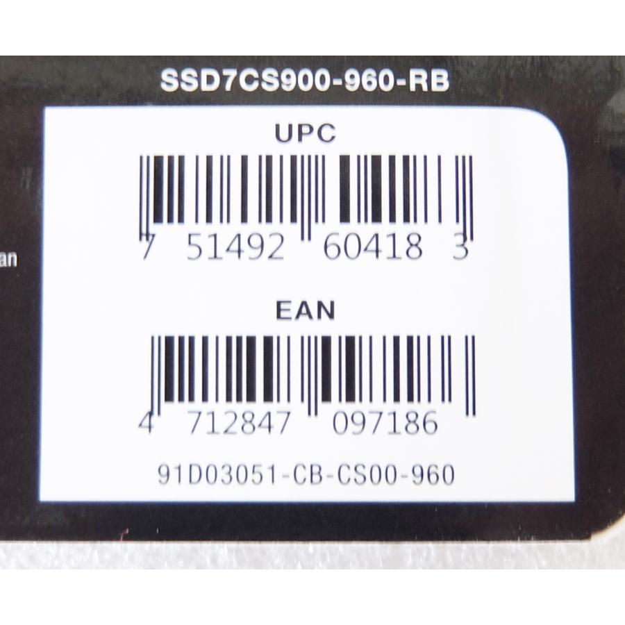 PNY PNY CS900 SSD7CS900-960-RB 2.5インチ 960GB SATA接続 6Gb/s 内蔵