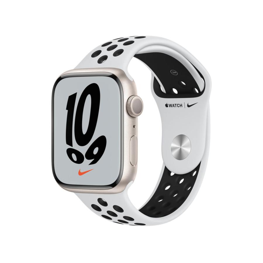 新品 アップル Apple Watch Nike Series 7 Gpsモデル 45mm Mkna3j A ピュアプラチナム ブラックnikeスポーツバンド スマートウォッチ本体 Canipec Org Mx