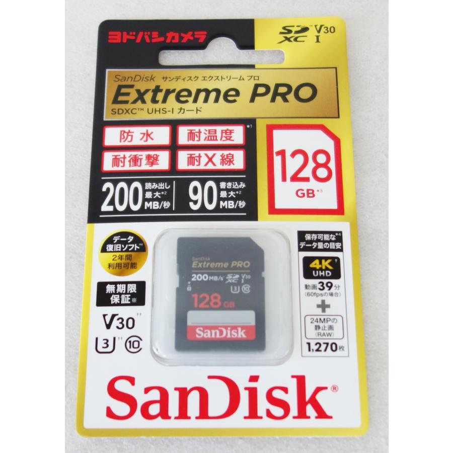 Extreme PRO サンディスク SDXCカード SDSDXXD-128G-JOJCP 128GB