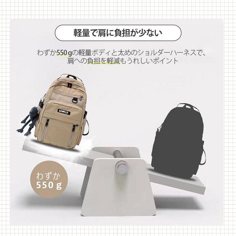 リュック レディース メンズ リュックサック バックパック 多収納 多機能 ナイロン 大容量 撥水 超軽量 カップル 防水 a4 通学 通勤 旅行 学生 おしゃれ 2025 |  | 12