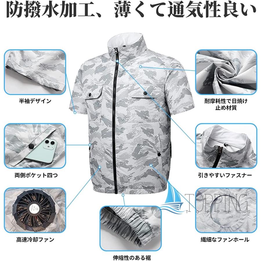 空調作業服 ファン ベスト -12℃ 瞬間冷却 3段階風量調節 2025新