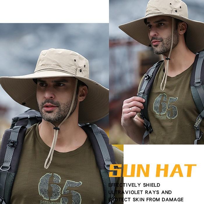 祝開店大放出セール開催中 帽子 メンズ Uvカット サファリハット アウトドアハット つば広帽子 ハット 折りたたみ 紫外線対策 ワーク アウトドア 日よけ 釣り 登山 農作業 撥水加工 Aynaelda Com