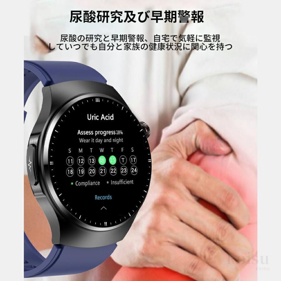 スマートウォッチ 通話機能 丸型 心電図PPG+ECG 日本製センサー 血圧測定 血中酸素 モニタリング IP68防水 大画面 心拍数 着信通知 ギフト おすすめ 敬老の日 |  | 08