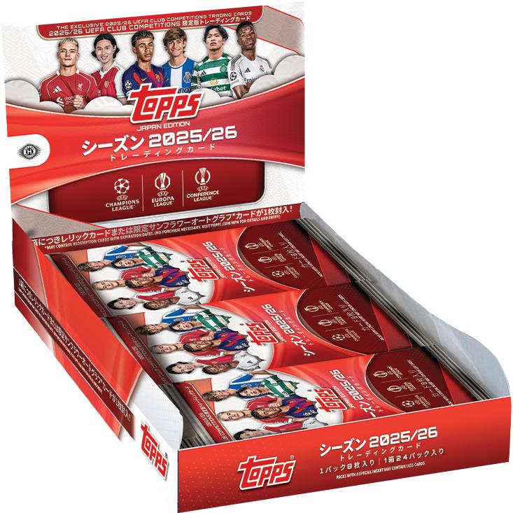 topps JAPAN EDITION 2025/26 UEFA シュリンク付き Topps 2026 Topps UEFA Japan Edition - Hobby : Topps Japan公式