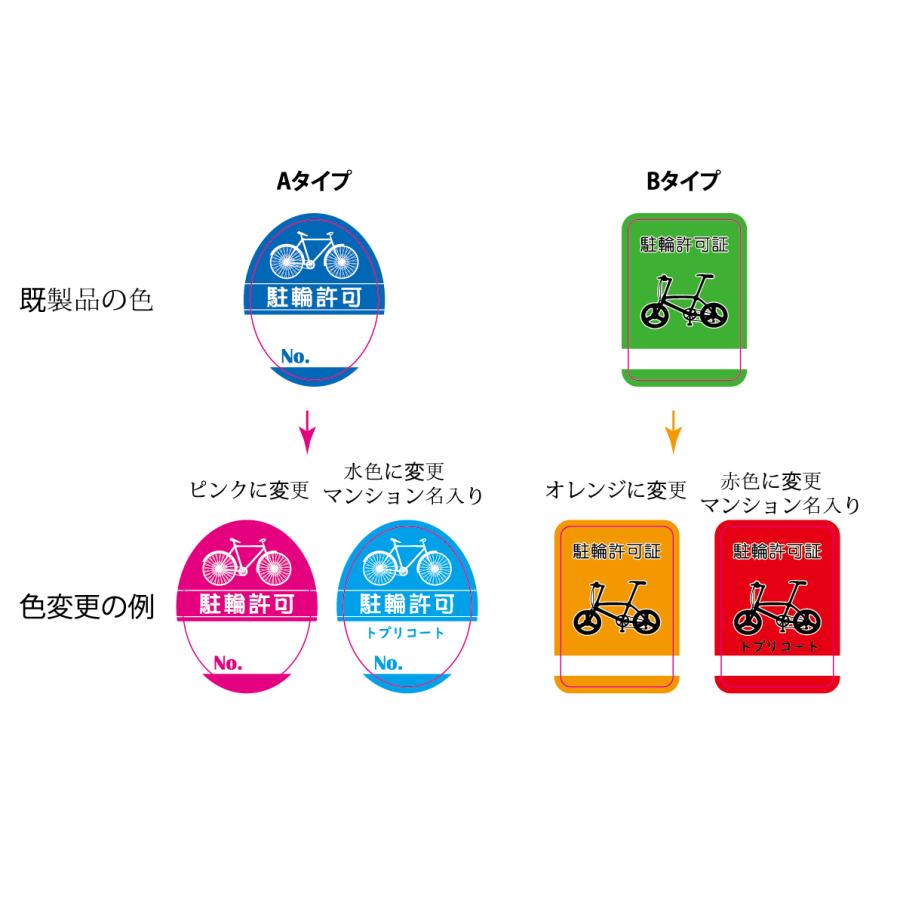 駐輪シール240枚で13,000円(自転車シール・駐輪許可ステッカー)/ステッカー耐候保証3年（屋外専用の白塩ビ素材） |  | 06