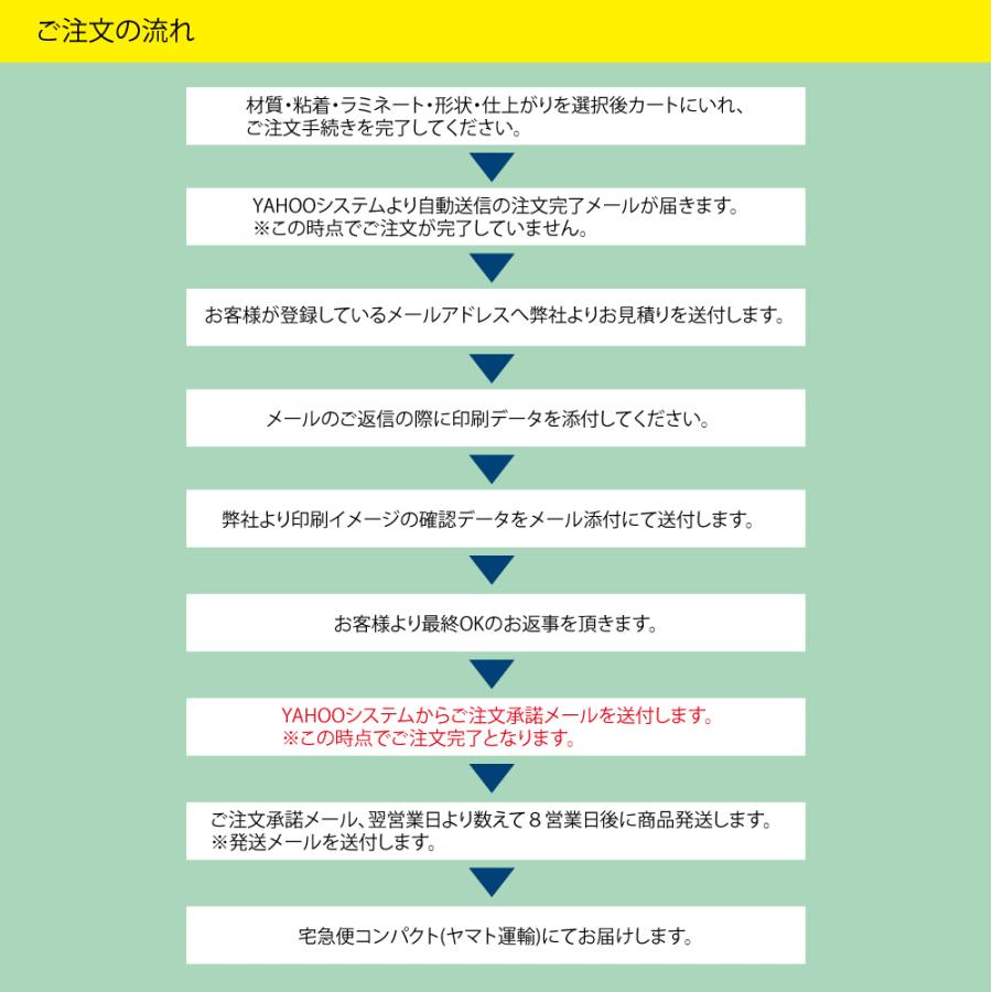 オリジナルステッカー作成／車ガラスに内側から貼り外から見える裏貼り 