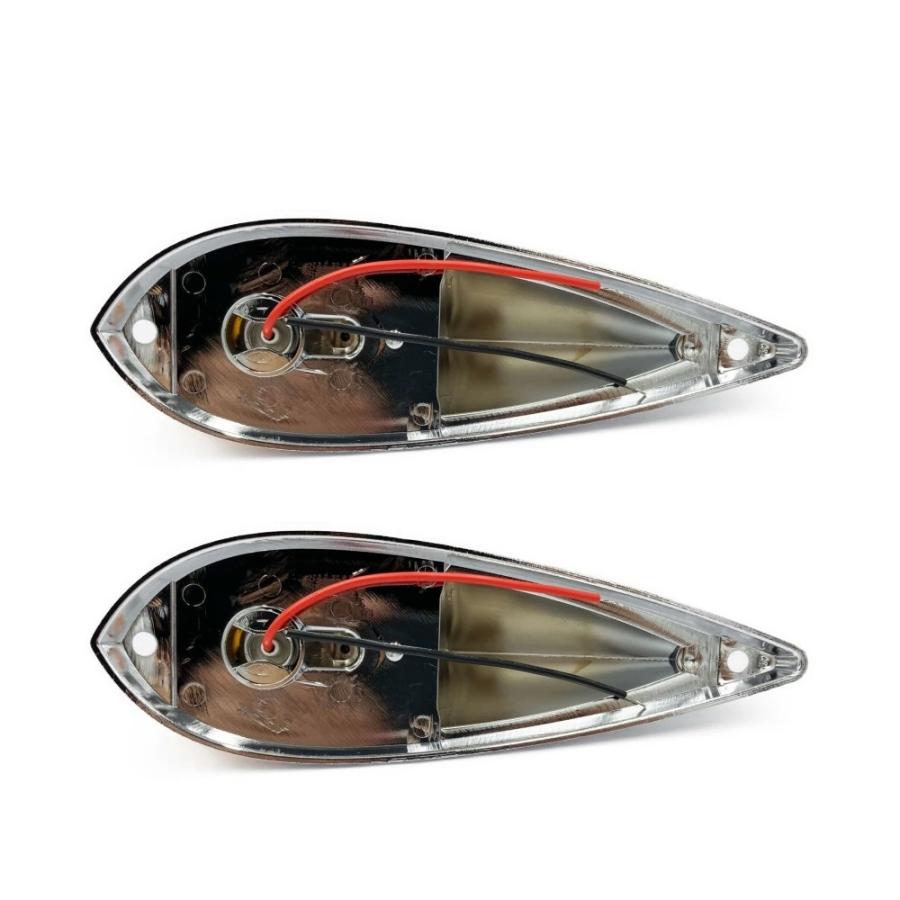 TRS LEDジェットマーカー 2個セット 12V 24V アンバー/クリア TRS LEDジェットマーカー 2個セット 12V 24V アンバー/クリア