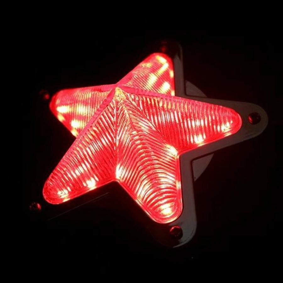 TRS 星型サイドマーカー LED 常時点灯 or 点滅 12/24V共用 2個セット
