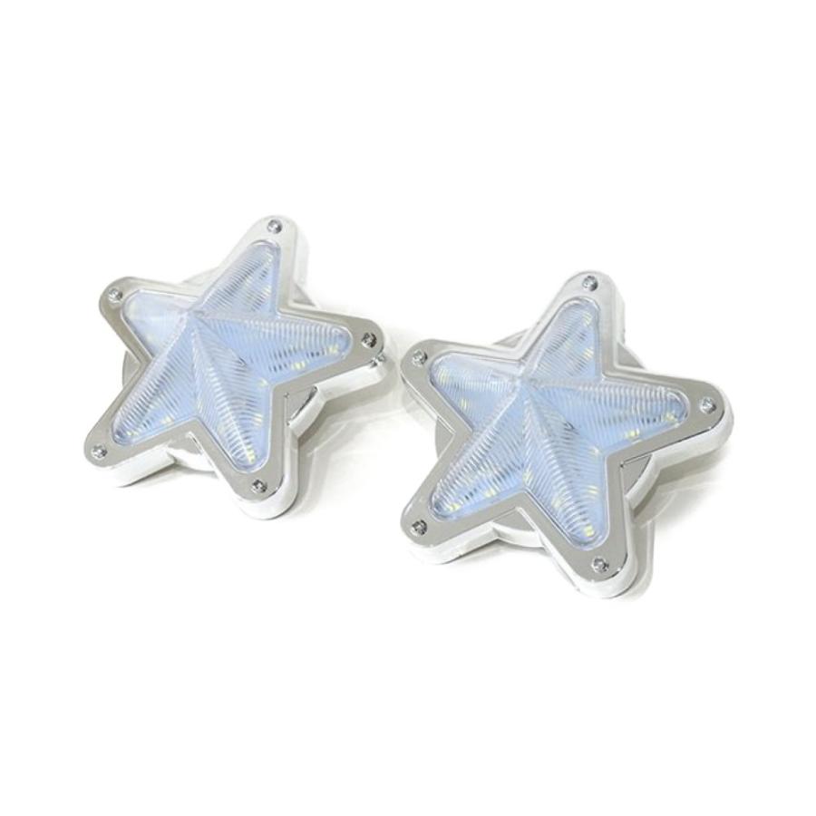 TRS 星型サイドマーカー LED 常時点灯 or 点滅 12/24V共用 2個セット