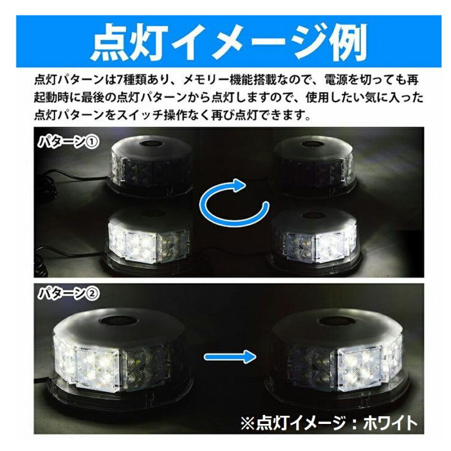 TRS TRS 32LED パトライト 12/24V共用 強力マグネット パターン切替