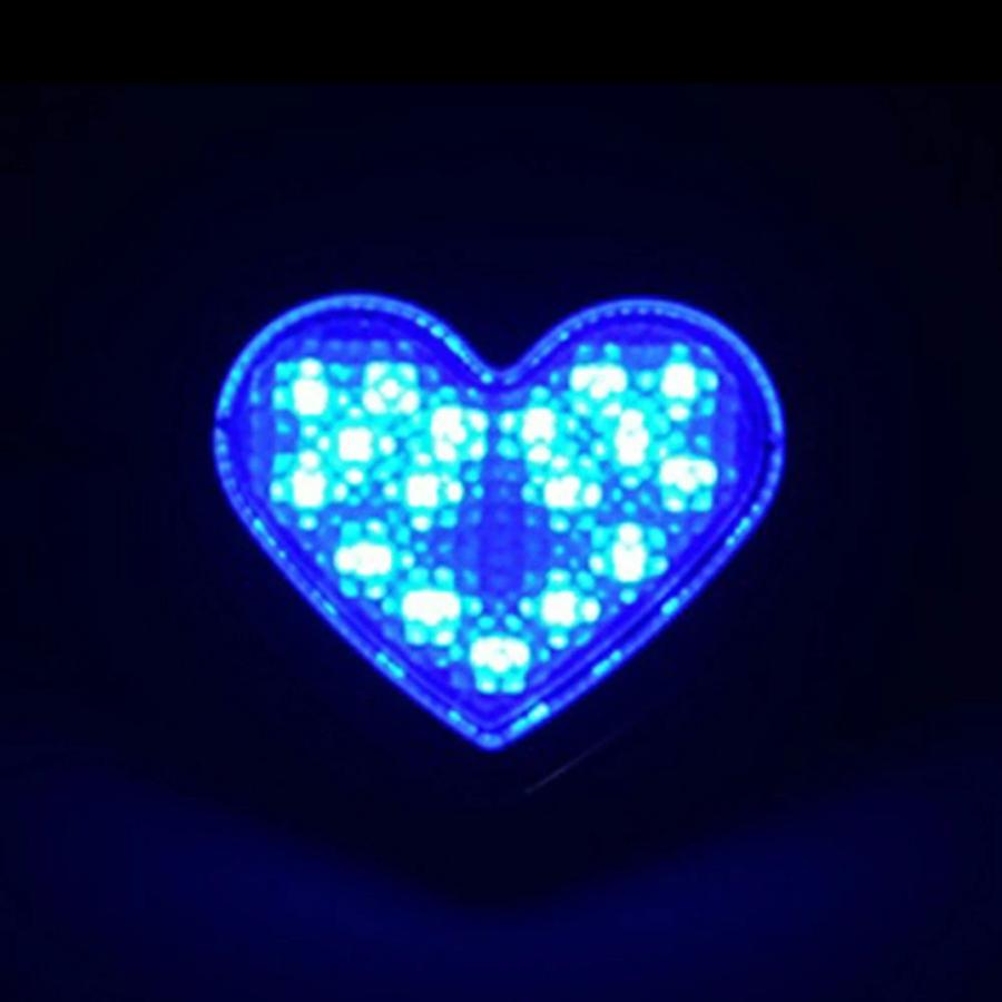 TRS ハート型サイドマーカー LED 常時点灯 or 点滅 12/24V共用 2個