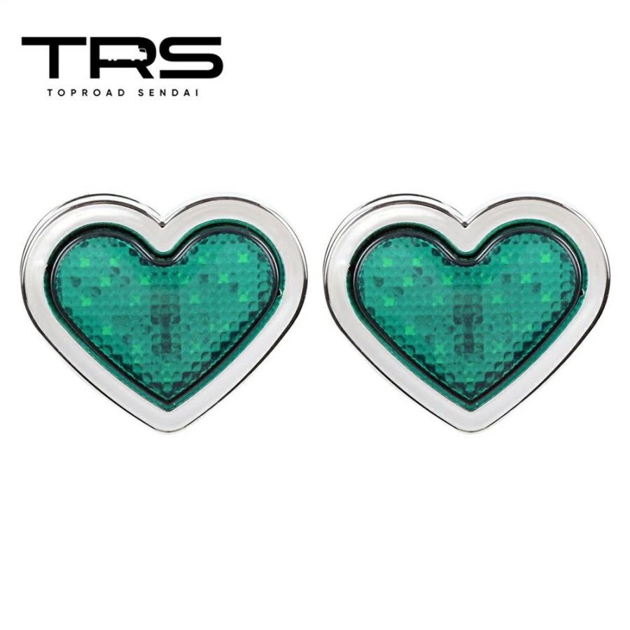 TRS ハート型サイドマーカー LED 常時点灯 or 点滅 12/24V共用 2個