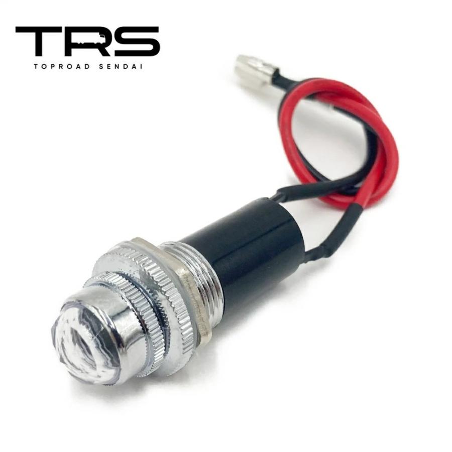 TRS TRS LEDパイロットランプ 24V 16mmφ 埋め込み ギボシ付 クリア