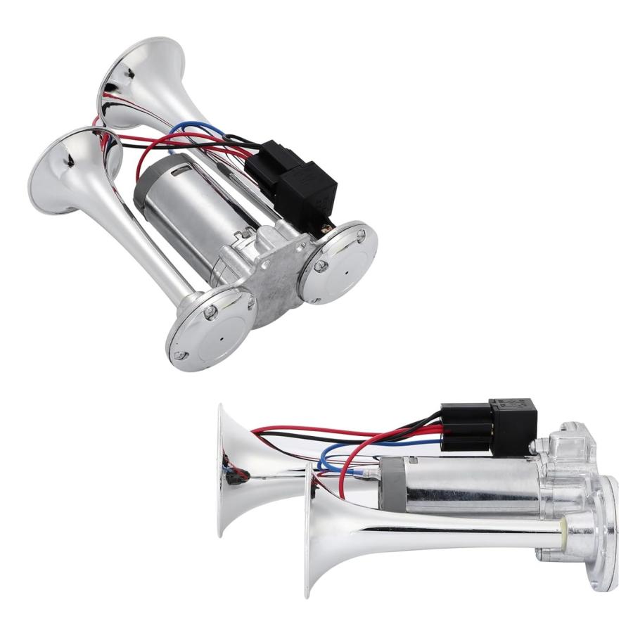 TRS コンプレッサー一体型ヤンキーホーン 12V or 24V シルバー ステー