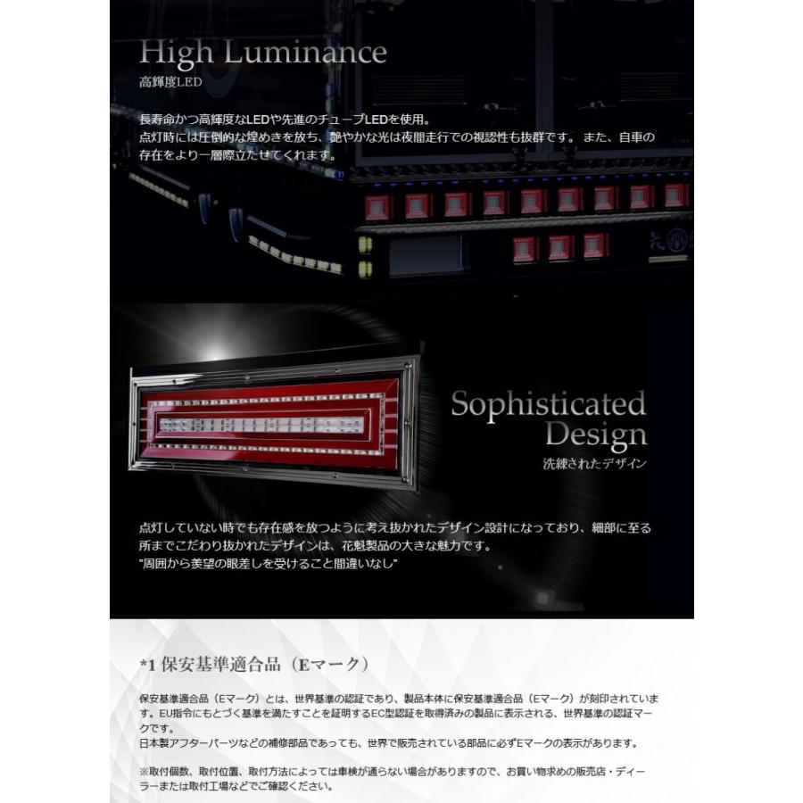 トラック用品 花魁COMBO 極 LEDテールランプ シーケンシャルモデル L/R 