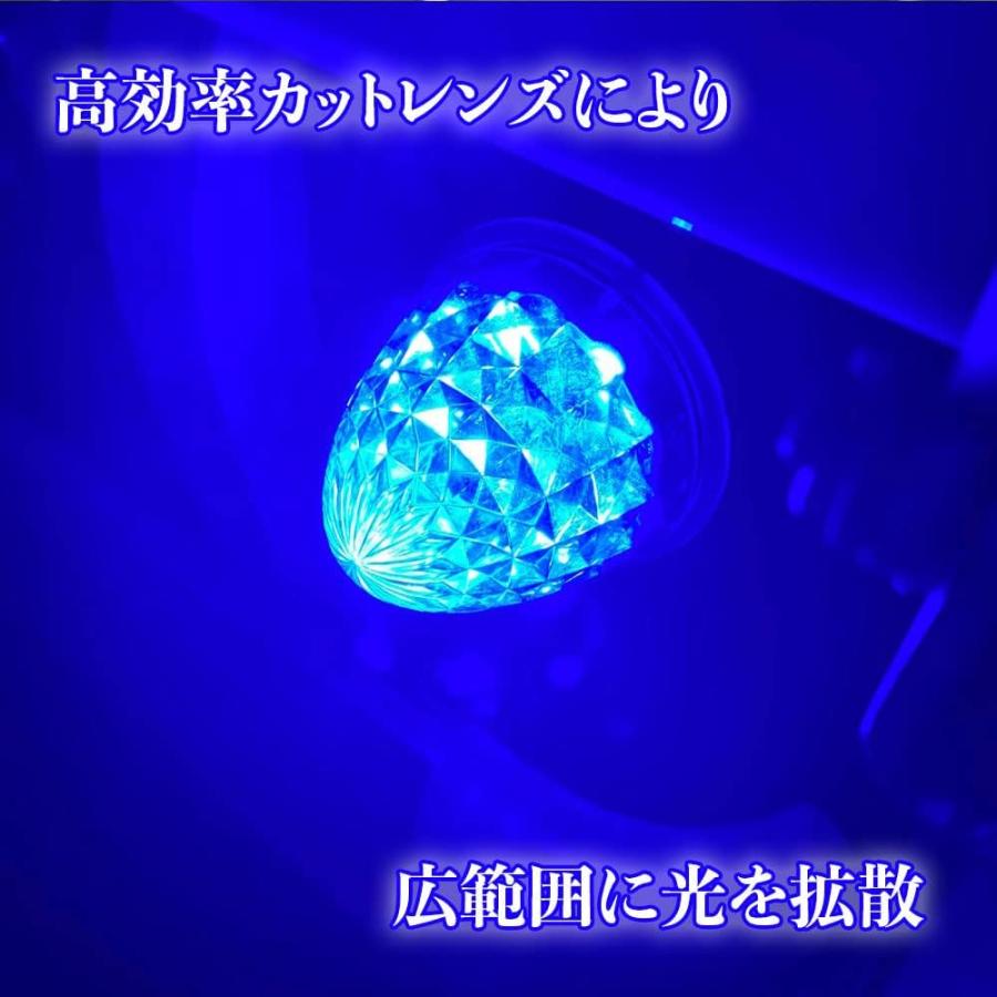 TRS TRS 24V専用 LEDバスマーカーランプ ダイヤカットレンズ ブルー