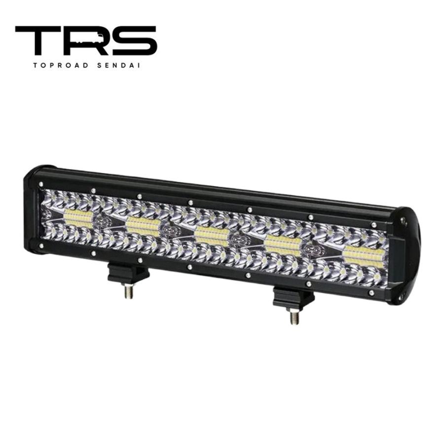 TRS LEDワークランプ 3列100灯 300W 15インチ 12/24V共用 6000K 防水 ホワイト IP67 326014 : ...