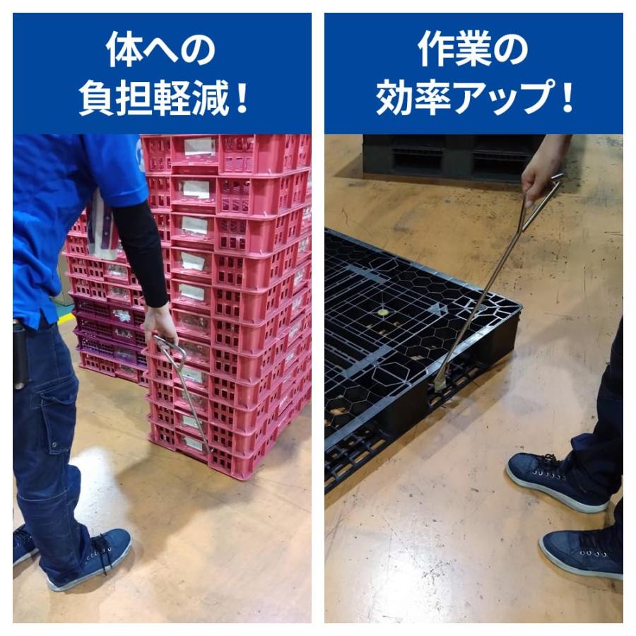 TRS パレットフック 600mm ステンレス SUS304 引っ張り棒 鳶口 TRS パレットフック 600mm ステンレス SUS304 引っ張り棒 鳶口