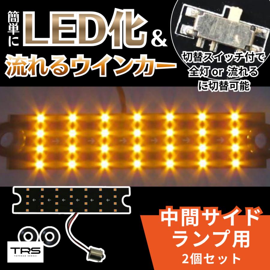 TRS TRS LEDシーケンシャルウィンカーバルブ 中間サイドランプ用 2個