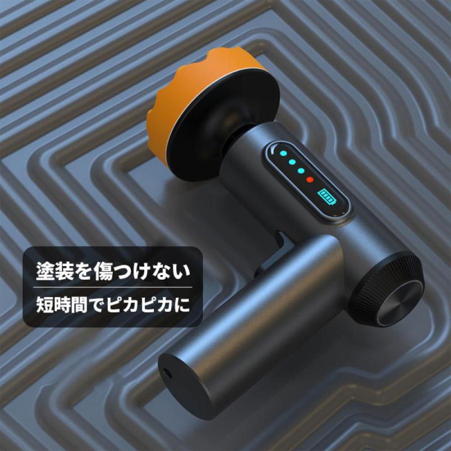 TRS コードレス電動ポリッシャー 充電式 4000mAh 小型 車磨き ワックス