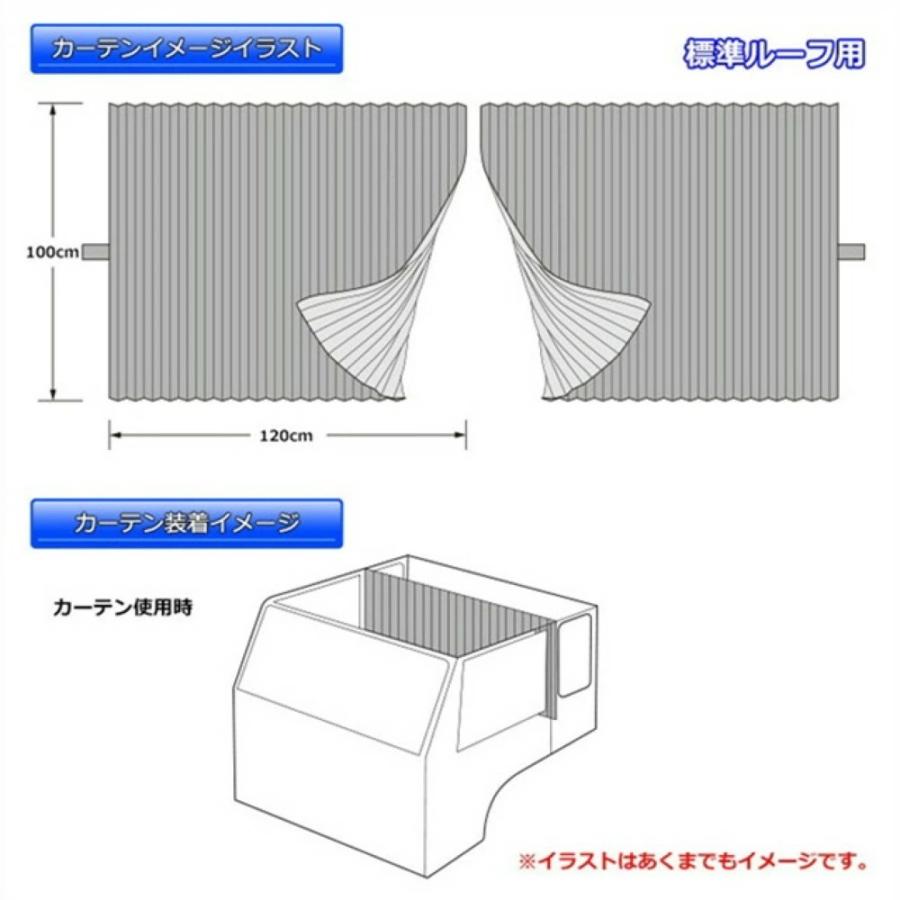トラック 雅 トラック用品 雅 チンチラZERO ルームカーテン 標準ルーフ 