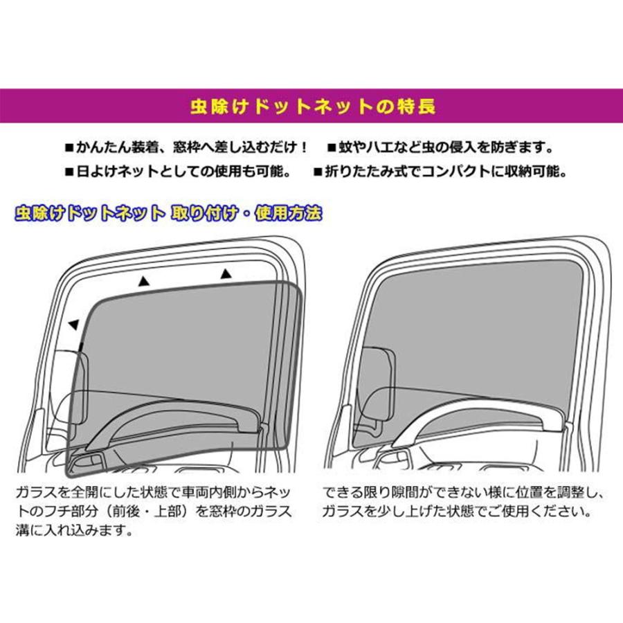 トラック用品 雅 虫除けドットネット いすゞfsギガ用 L R2枚セット 虫よけ 日よけ 簡単取付 Dn I01 トラックショップトップロード仙台 通販 Yahoo ショッピング
