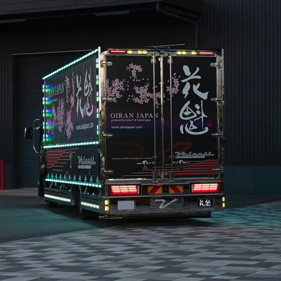 トラック用品 花魁 LED車高灯 レッドレンズ 12/24V共用 スモール
