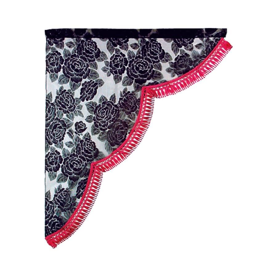 トラック カーテン 雅 薔薇柄 バラレース サイドカーテン S 500×550mm 乗用車 軽トラ 2t車 ゴールド ポイント利用 トラック カーテン 雅 薔薇柄 バラレース サイドカーテン S 500×550mm 乗用車 軽トラ 2t車 ゴールド ポイント利用 トラック用 バラ柄レース  レースサイドカーテン R/Lセット Sサイズ 横500×縦550mm 黒/フチカラー選択 軽トラ 自動車など 楽天市場】 トラック用 薔薇柄 ...