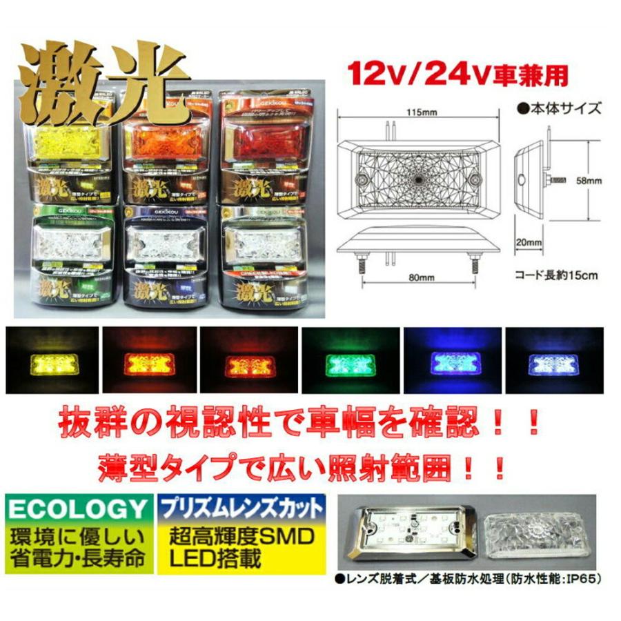 日本ボデーパーツ工業 マーカーランプ トラック用品 JB 激光LED角BIG