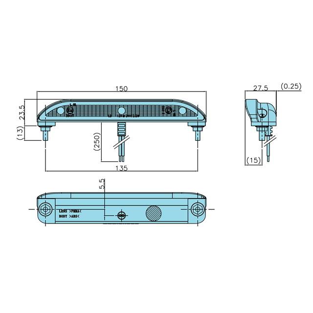 ナンバー灯 トラック用品 JB ECE認証 LEDナンバー灯 12/24V共用 LSL-1014AV 9893344｜toproad｜03