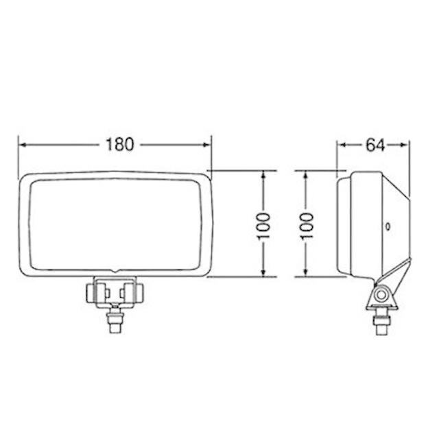 IPF 小糸　フォグランプ トラック用 小糸 角型 フォグランプ 12V H3 55W イエロー RHF-141Y