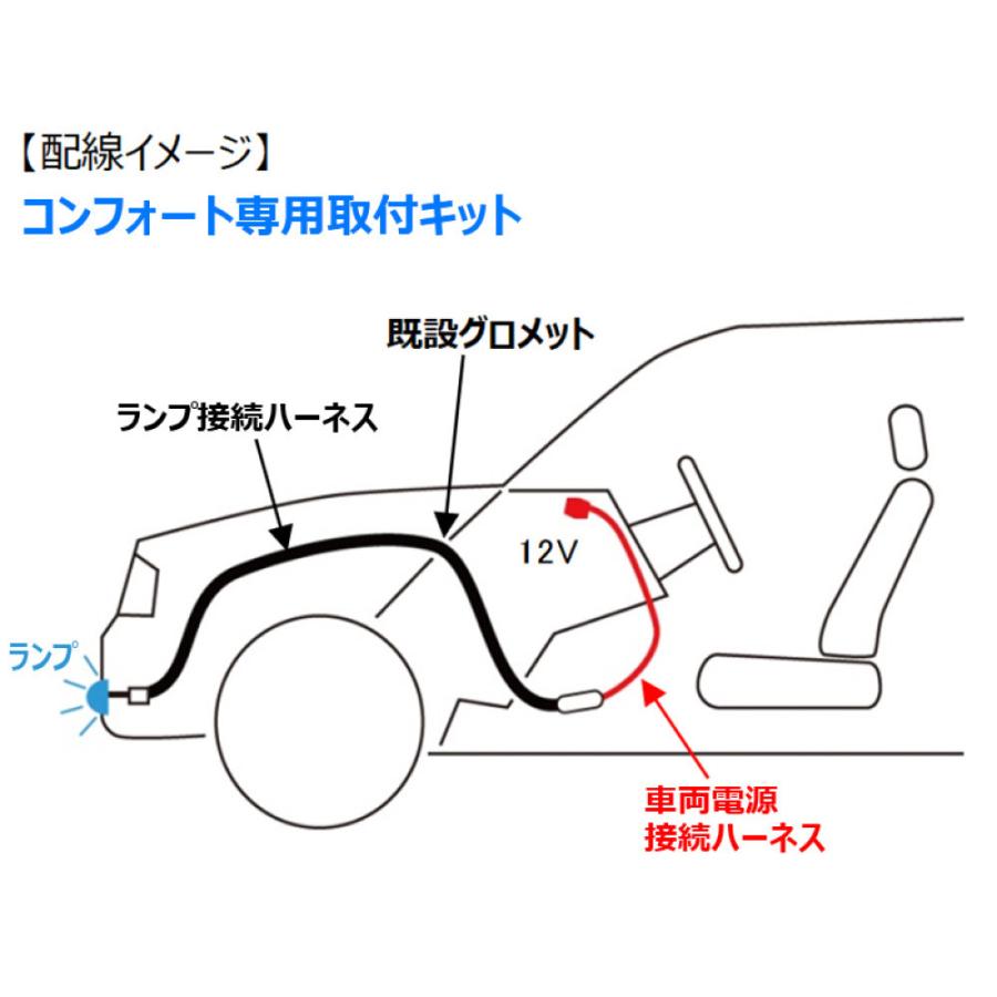 デイライト 小糸製作所 LEDエッジイルミ シャイン コネクタ付 用取付キット コンフォート用 EGHKTCFT｜toproad｜03