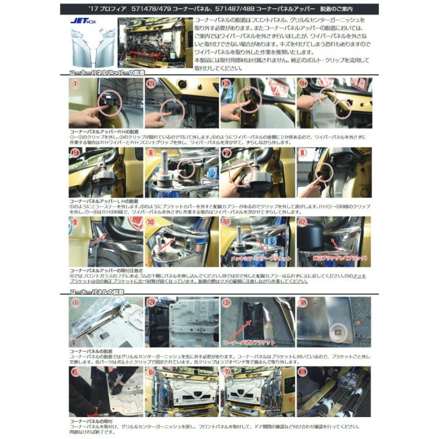 トラック用品 ジェットイノウエ コーナーパネル L/R 日野大型 17