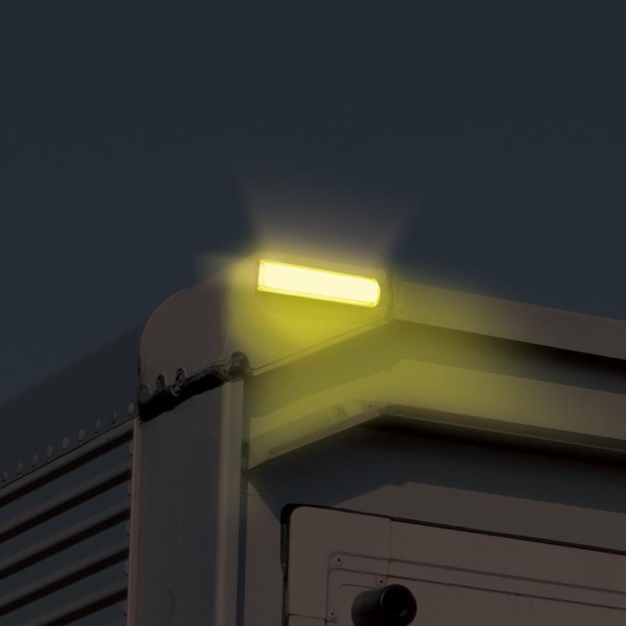 槌屋ヤック 車高灯 トラック用品 閃光車高灯 イエロー 12/24V共用