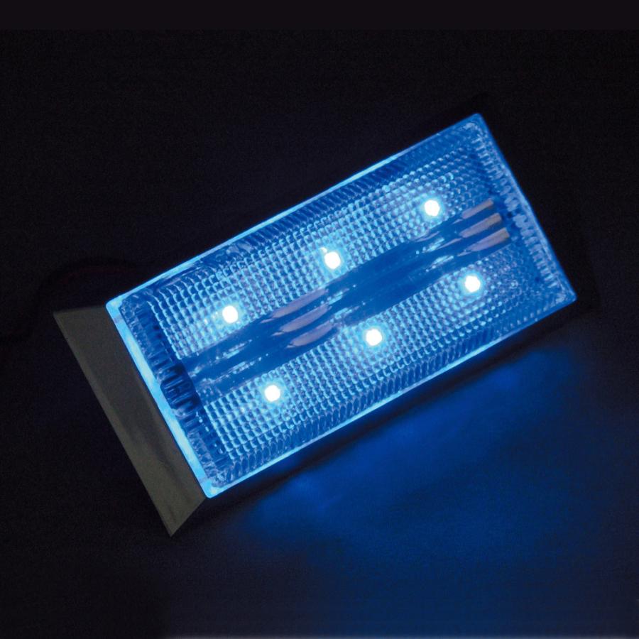 槌屋ヤック LED 流星ポイントマーカー シグマ 24V クリア/ブルー CE285