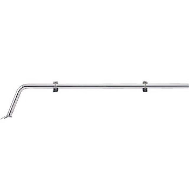 Jetハイルーフ車用アンテナステー 無線アンテナ用 W1 450mm 38mmf 下がり350mm 取付角度 90度 ルーフボルト取付ステー付 Jet トラックショップトップロード仙台 通販 Yahoo ショッピング